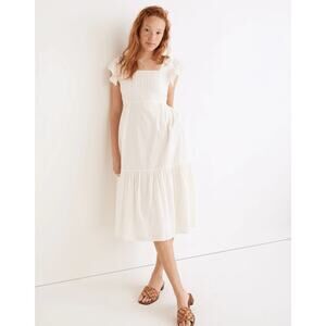 Madewell White Midi Dress